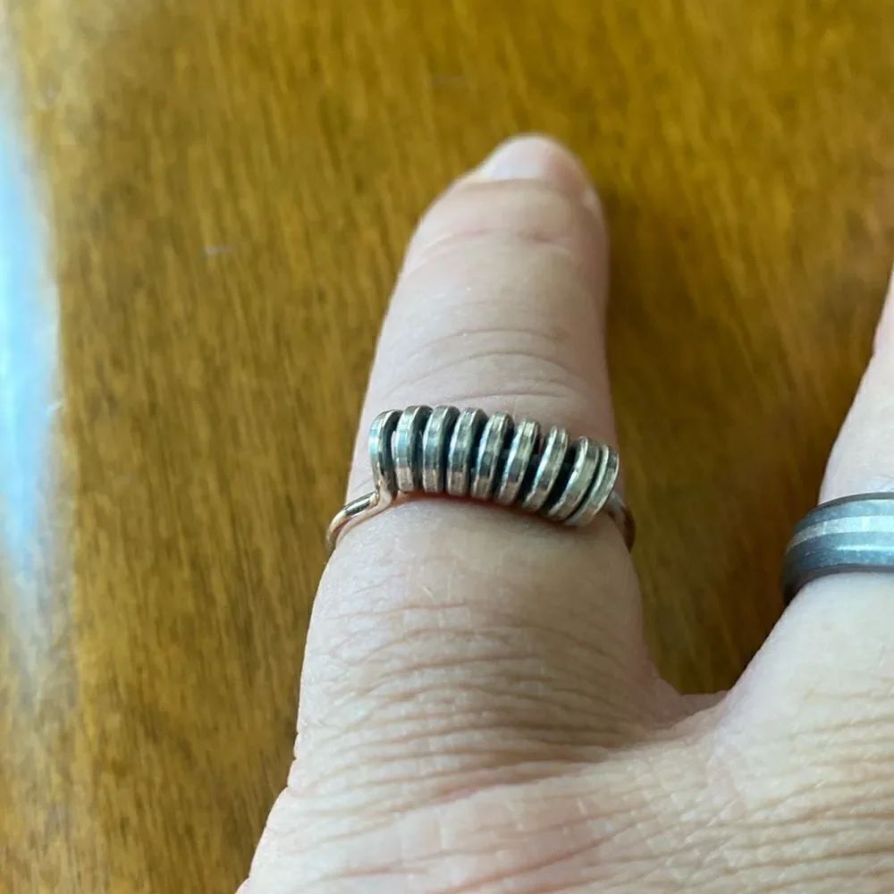 Beaucraft coiled sterling silver ring